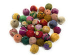 Recycled Kantha Fabric Beads - 4mm