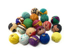 Recycled Kantha Fabric Beads - 8mm
