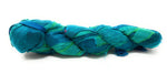 Fair Trade Recycled Sari Silk Ribbon 100 gram Skein BLUE GREEN