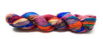 Fair Trade Recycled Sari Silk Ribbon 100 gram Skein MULTICOLORED